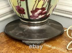 Gwtw Flying Doves & Cherry Blossom Electrified Lg 29 Parlor Lamp Bottom Birds