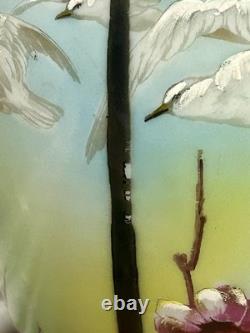 Gwtw Flying Doves & Cherry Blossom Electrified Lg 29 Parlor Lamp Bottom Birds