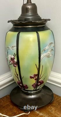 Gwtw Flying Doves & Cherry Blossom Electrified Lg 29 Parlor Lamp Bottom Birds