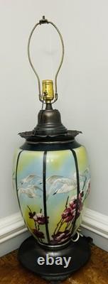 Gwtw Flying Doves & Cherry Blossom Electrified Lg 29 Parlor Lamp Bottom Birds