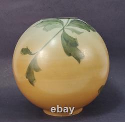 Gwtw oil Lamp Ball Globe Shade flowers original replacement antique salvage part