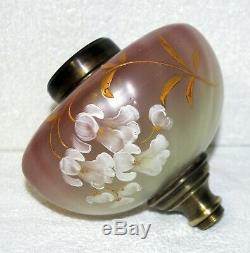 HOLDING FOR shemalg77 FRENCH ALABASTER &GRADUATED ENAMELLED OIL LAMP