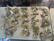 Huge Lot Of ANTIQUE VINTAGE BRASS OIL LAMP ELECTRIC BURNER GALLERY LIGHT PART