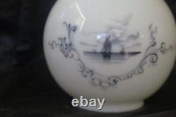 ITEM#70 Pairpoint Delft Blue Victorian Antique Miniature Oil Lamp Shade MINT