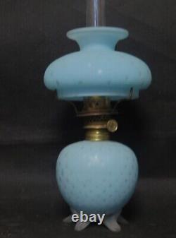 ITEM#70 Pairpoint Delft Blue Victorian Antique Miniature Oil Lamp Shade MINT
