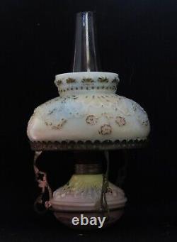 ITEM#70 Pairpoint Delft Blue Victorian Antique Miniature Oil Lamp Shade MINT