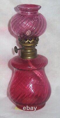 ITEM#70 Pairpoint Delft Blue Victorian Antique Miniature Oil Lamp Shade MINT