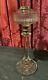 Impressive 18 Antique Eapg Pressed Glass Column Oil Banquet Table Lamp Base