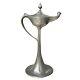 Kayserzinn Antique Pewter Cigar Lamp Art Nouveau Excellent Working Shape