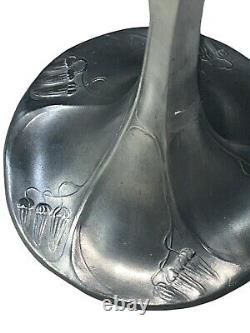 Kayserzinn Antique Pewter Cigar Lamp Art Nouveau Excellent Working Shape