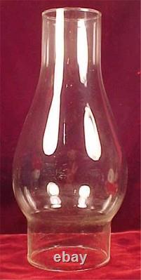 Kerosene Lamp Greek Key Roman Early American Pattern Glass Clear 1890 Antique