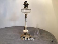 Kerosene oil lamp 19th century, antique in very good condition