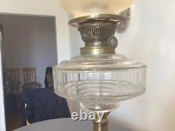 Kerosene oil lamp 19th century, antique in very good condition