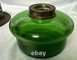 Kosmos Brenner Green Oil Lamp Hang Or Table Reflect Railroad Ship Round Wick OLD