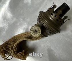 Kosmos Brenner Green Oil Lamp Hang Or Table Reflect Railroad Ship Round Wick OLD