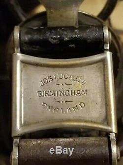 LUCAS King Of The Road BICYCLE OIL LAMP Antique Oil Lamp VG Birmingham England