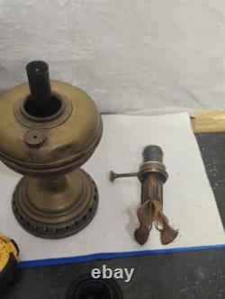 L&B Brevete Lamp Brass Oil Lamp Antique With Glass