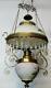 Lamp, Hanging, Victorian Oil Fixture, Bradley and Hubbard, Gorgeous Antique