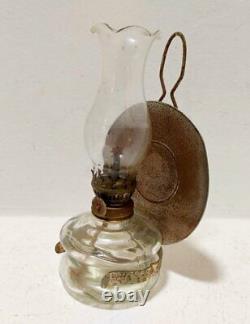 Lamp Light Wall Hanging Vintage Small Glass Kerosene Patio Lamp Lot 2 Tall 20 cm