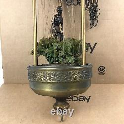 Large 30' Vintage Hanging Nude Goddess Mineral Oil Falling Rain Lamp