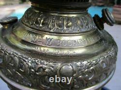 Large Antique New Rochester Cherub Oil Lamp