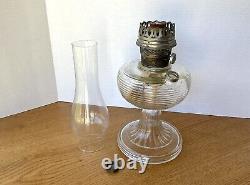 Large Antique Oil Lamp, Glass