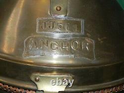 Large Vintage Anchor Brass Maritime Oil Lamp Lantern Nautical Ship