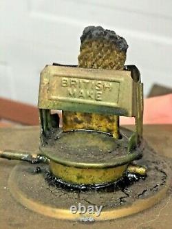 Lg Heavy Old Antique Brass Marine Ship Nautical Kerosene Oil Lantern Lamp 15inch