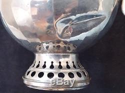 Lg Original Antique B&H No. 5 Hanging Country Store Oil Lamp with Glass Shade
