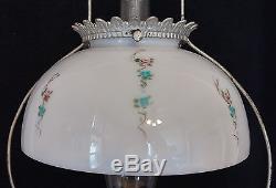 Lg Original Antique B&H No. 5 Hanging Country Store Oil Lamp with Glass Shade