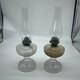 Lot (2) Antique Brass Manhattan Brass Co. No. 8 Oil Lamps