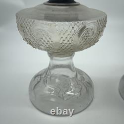 Lot (2) Antique Brass Manhattan Brass Co. No. 8 Oil Lamps