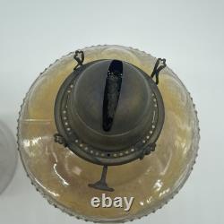 Lot (2) Antique Brass Manhattan Brass Co. No. 8 Oil Lamps