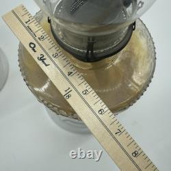 Lot (2) Antique Brass Manhattan Brass Co. No. 8 Oil Lamps