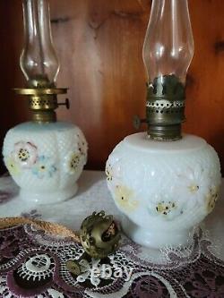 Lot Of Consolidated Glass Lamps