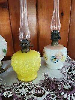 Lot Of Consolidated Glass Lamps