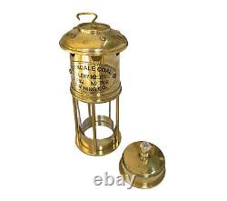 Lot of 3 Nautical Antique 7'' Shinny Brass Minor Lamp Boat Light Lantern Decor