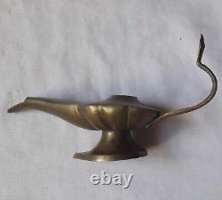 Magic lamp Decorative Genie Aladdin's, Old Brass Oil Lamp, Vintage Handmade