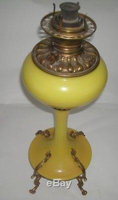 Magnificent Victorian Banquet Oil Lamp with Griffin Shade