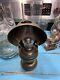 Mini Brass Oil Lamp With Brass Shade And Fancy chimney