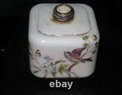 Mint Antique footed Peloton Miniature Kerosene Oil Lamp Art Glass Oil Lamp Base