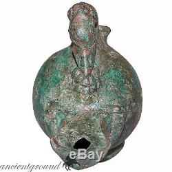 Museum Quality Roman Bronze Oil Lamp, Circa 100-200 Ad