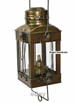 Nautical Antique Anchor Oil Lamp Maritime Ship Hanging Lantern Boat Light