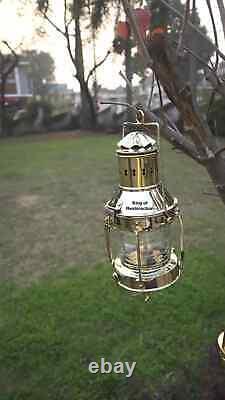 Nautical Lamp Brass Minor Oil Lamp Antique Ship Lantern Maritime. Christmas gift