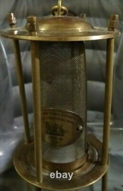 New 10''Antique Brass Miner Oil Lamp Nautical Maritime Ship Lantern Replica