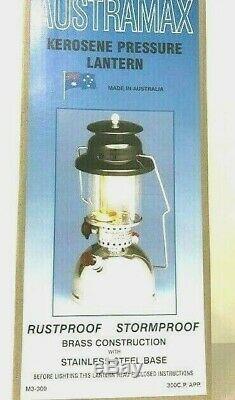 New AUSTRAMAX Kerosene pressure oil lantern Model 3/300 Made in Australia