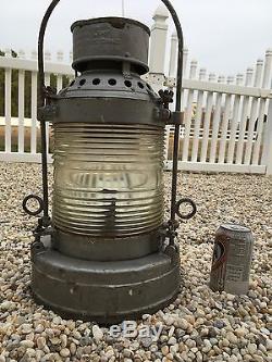 New York State Canal Lantern Nautical Vintage Antique Oil Mohawk Lamp