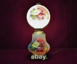 Oil Lamp GWTW Antique Floral Converted