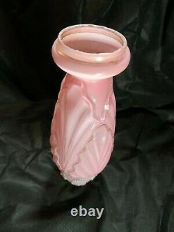 Oil Lamp Kerosene Pink Glass Eapg Aladdin Lamp Early Antique Lighting