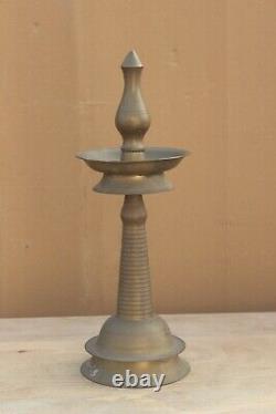 Old Vintage Brass Oil Lamp Antique Table Decor Light Decoration Collectible BN55